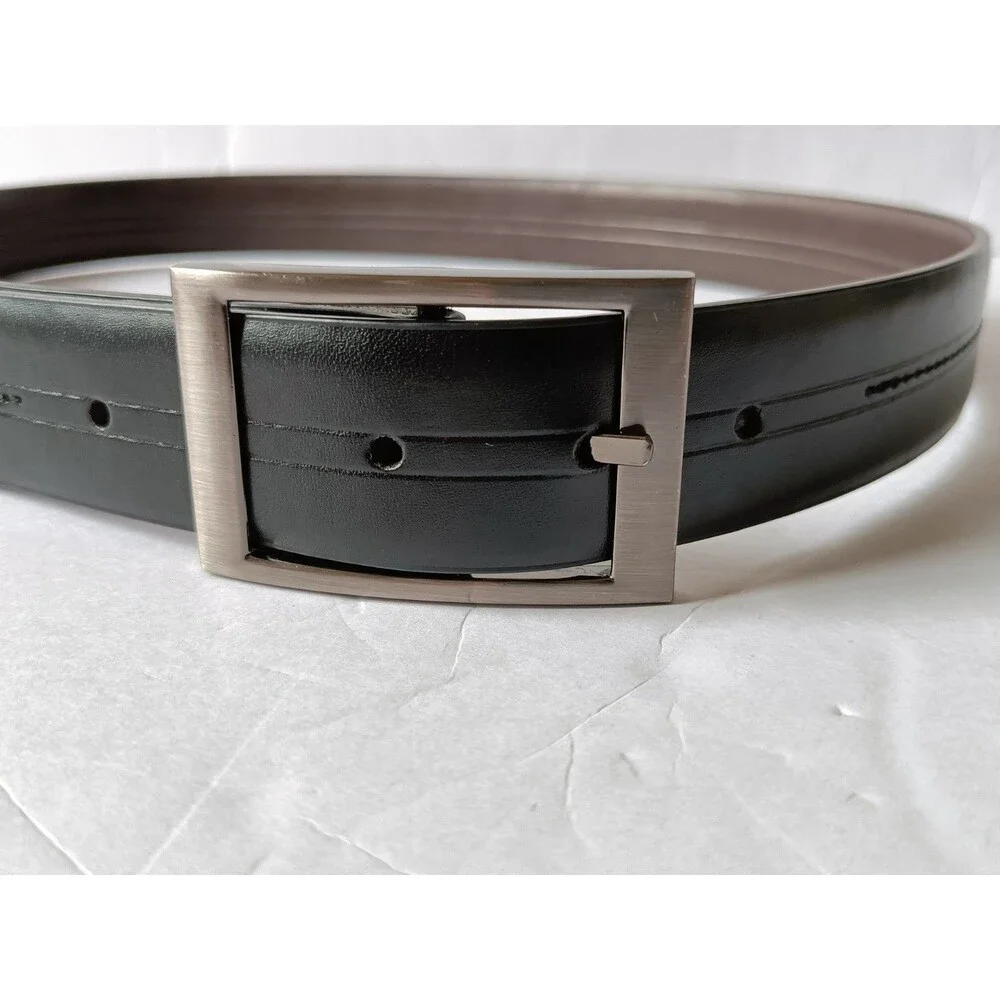 Beverly Hills Polo Club Belt Men's 36 Bonded Leather Black Adjustable